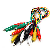 Комплект різнокольорових з'єднувальних проводів із затискачами типу «крокодил», фото 4