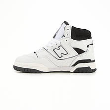 Чоловічі зимові кросівки Нью Баланс New Balance 650 White Black (хутро) BB650RCE, фото 3