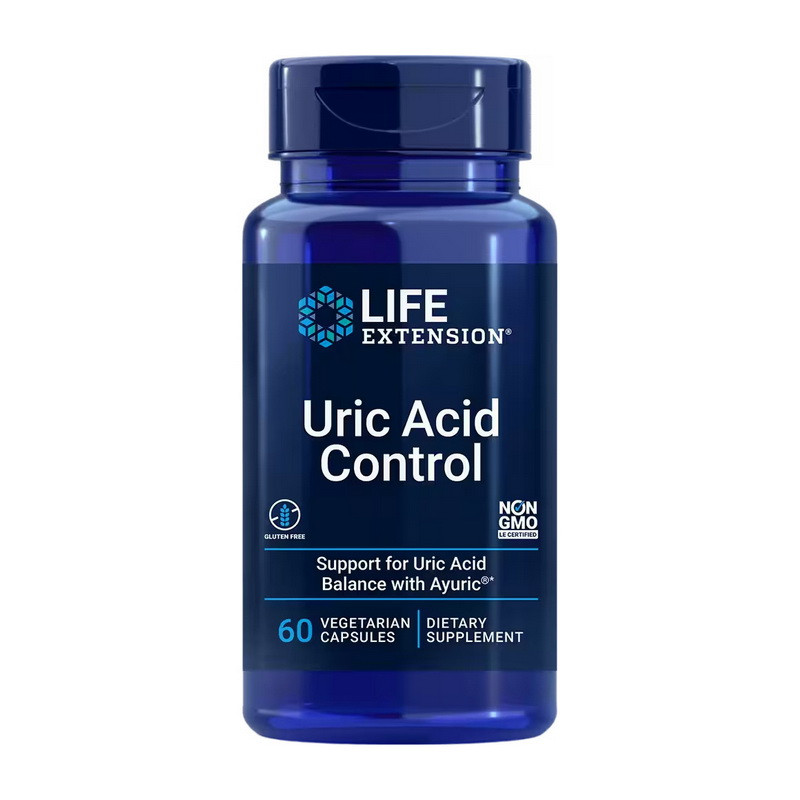 Life Extension Uric Acid Control (60 veg caps), фото 1