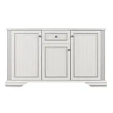 Комод 3D1S ВАЙТ з ДСП/МДФ Ясен сніжний/Сосна срібна Gerbor