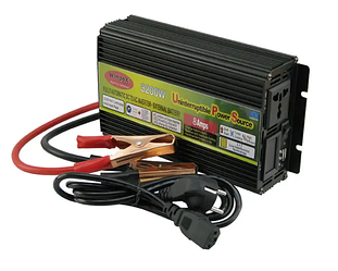 Перетворювач напруги інвертор 3200W, 12/220V, із зарядним пристроєм 8 Аmps, інвертор для авто і дому