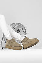 Зимові Жіночі Черевики UGG Classic Ultra Mini Platform Beige / УГГ Класик Ультра Міні Платформ Темно Бежеві, фото 6
