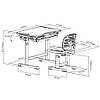 КОМПЛЕКТ ЗРОСТАЮЧА ДИТЯЧА ПАРТА І СТІЛЕЦЬ стільчик FunDesk Piccolino III Grey сірий для школяра, фото 10