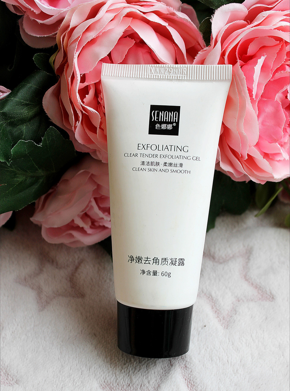 Пілінг - скатка для обличчя Senana exfoliating gel з екстрактом алое 60г.