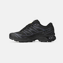 Зимові Чоловічі Кросівки Salomon XT-6 Advanced Gore-Tex All Black / Саломон ХТ-6 Адванст Гор Текс Олл Чорні, фото 4