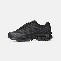 Зимові Чоловічі Кросівки Salomon XT-6 Advanced Gore-Tex All Black / Саломон ХТ-6 Адванст Гор Текс Олл Чорні, фото 3