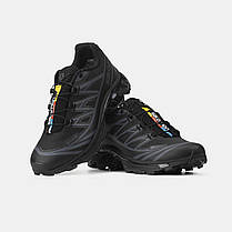 Зимові Чоловічі Кросівки Salomon XT-6 Advanced Gore-Tex All Black / Саломон ХТ-6 Адванст Гор Текс Олл Чорні, фото 6