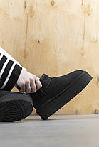 Зимові Жіночі Черевики UGG Classic Ultra Mini Platform Black / УГГ Класик Ультра Міні Платформ Чорні, фото 4