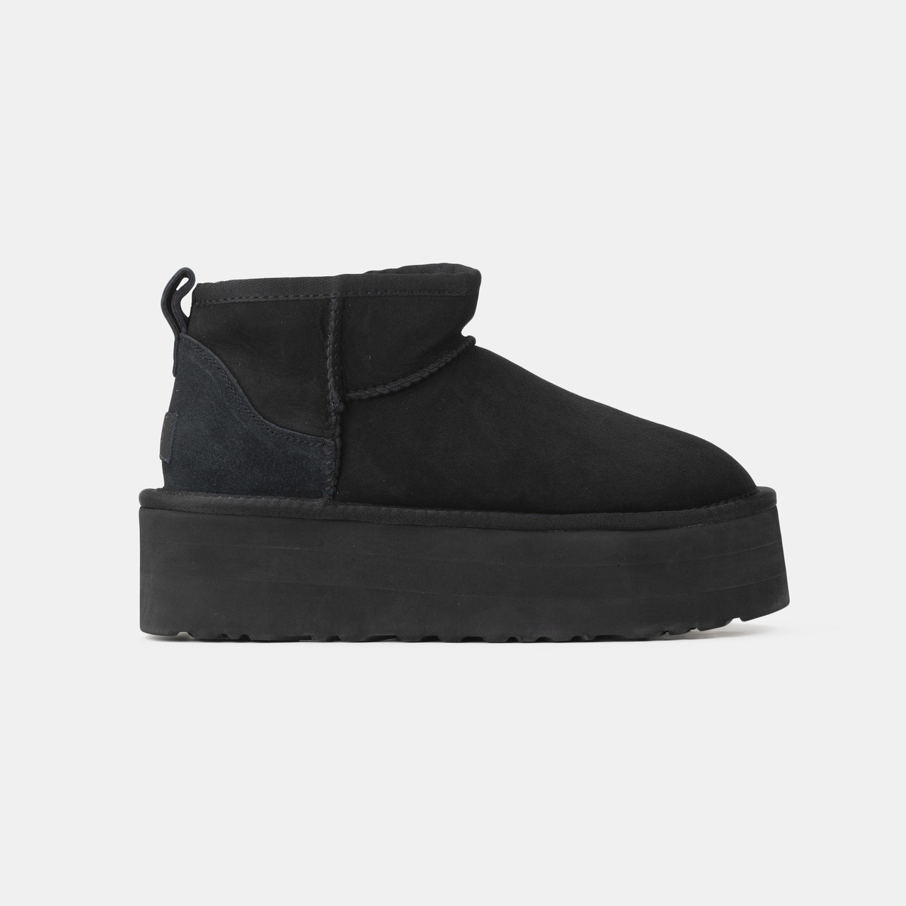 Зимові Жіночі Черевики UGG Classic Ultra Mini Platform Black / УГГ Класик Ультра Міні Платформ Чорні