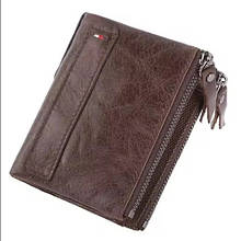 Портмане (гаманець) з телячої шкіри шоколад