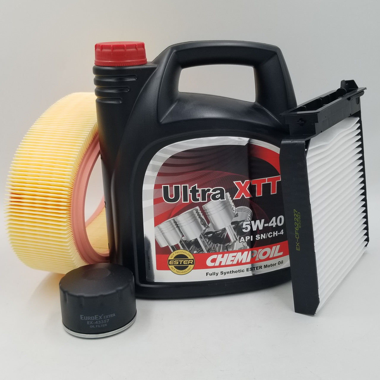 Олія Chempioil 5W-40 і фільтра Логан 1.4, 1,6 8 кл (олія + фільтр повітряна, масляна, салону)