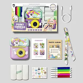 Дитячий фотоапарат-принтер Єдиноріжка M 12 U