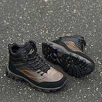 Черевики чоловічі зимові коричневі на шнурках Ботинки мужские зимние коричневые на шнурках (Код: Р3508)