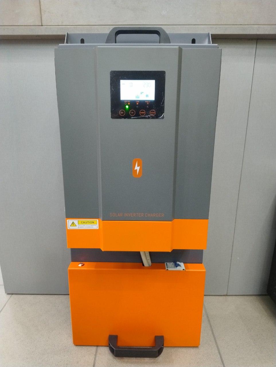 Комплект з Інвертору PowMr POW-HVM (3.2H-24V 3,2 кВт) + Li-ion Tesla 6S з БМС 4,5 кВт (1 секція в корпусі)