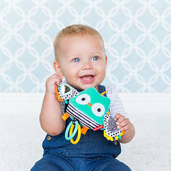 М'яка іграшка-підвісок Infantino Сова з вібрацією (216320I)