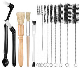Набір щіток Coffee Brush Set для чищення та догляду за кавомашиною 15 шт.
