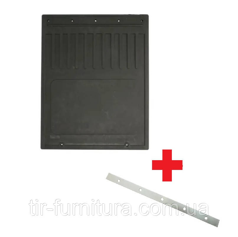 Бризковик на причіп без надписів 400x500 мм + пластина для кріплення, фото 1