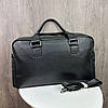 Невелика дорожня шкіряна сумка для ручної поклажі в літак, поїзд чорна. Сумка для речей шкіра, фото 6