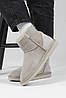 Зимові Жіночі Черевики UGG Classic Mini Zip Light Grey / УГГ Класік Міні Зіп Світло Сірі, фото 7
