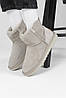 Зимові Жіночі Черевики UGG Classic Mini Zip Light Grey / УГГ Класік Міні Зіп Світло Сірі, фото 9