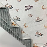 Дитячий плед з плюшу та бавовни 100×80 см, фото 8