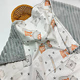 Дитячий плед з плюшу та бавовни 100×80 см, фото 7