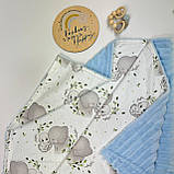 Дитячий плед з плюшу та бавовни 100×80 см, фото 2