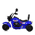 Дитячий електромотоцикл трицикл Harley Davidson HL800 12V (синій колір), фото 4