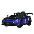 Дитячий електромобіль Maserati (синій колір) з пультом, музикою, EVA колесами, акумулятор 12V, фото 2
