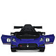 Дитячий електромобіль Maserati (синій колір) з пультом, музикою, EVA колесами, акумулятор 12V, фото 3