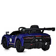 Дитячий електромобіль Maserati (синій колір) з пультом, музикою, EVA колесами, акумулятор 12V, фото 4