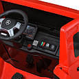 Електромобіль дитячий двомісний Mercedes-Benz Unimog 350W, 36V (червоний колір) з відкидним кузовом, фото 7