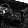 Електромобіль дитячий двомісний Mercedes-Benz Unimog 350W, 36V (чорний колір) з відкидним кузовом, фото 8
