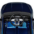 Дитячий електромобіль Mercedes-Benz 4WD (синій колір, фарба) 12V з пультом, MP3, EVA, фото 6
