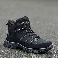 Черевики чоловічі зимові чорні на шнурках Ботинки мужские зимние черные на шнурках (Код: 3505)