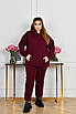 Спортивний костюм жіночий теплий осінній зимовий тринитка з флісом великого розміру, фото 8