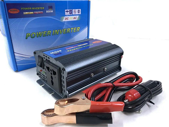Перетворювач 12-220V, інвертор для авто 800W, AC-DC інвертор напруги, Power inverter