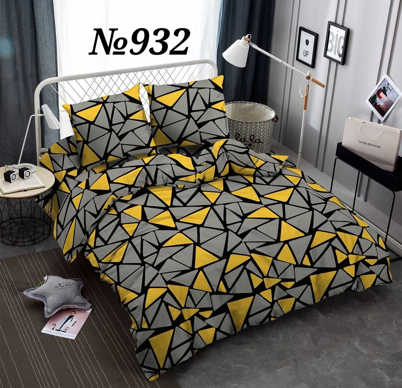 Постільна білизна, бязь GOLD, євро комплект, абстракція, фото 1