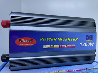 Інвертор для авто 1200W, Перетворювач 12-220V, AC-DC інвертор напруги, Power inverter