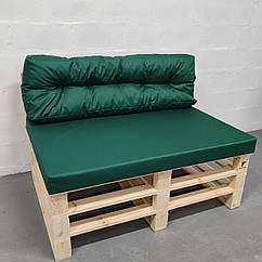 Комплект водовідштовхуючих подушок для палет-дивана eGarden оксфорд зелений 120x80x10/120x45x12