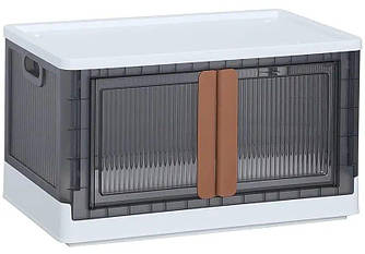 Пластиковий складний ящик органайзер на 72 літра. Портативний ПВХ модульний збірний ящик для зберігання речей. 1 ящик (mod72)