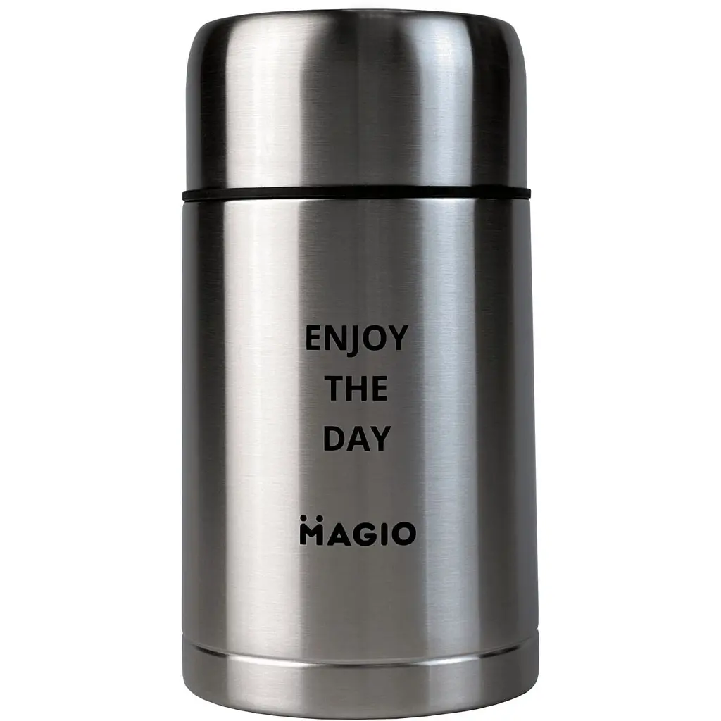 Термос Magio MG-1036 харчовий нержавіюча сталь 1 л сріблястий, фото 1