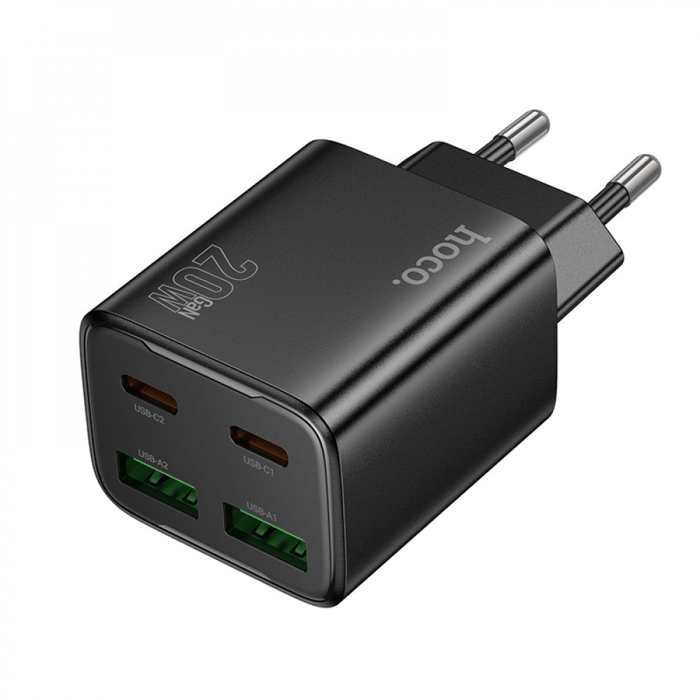 Home Charger | 20W | 2PD | 2U — Hoco N55  — Black, фото 1