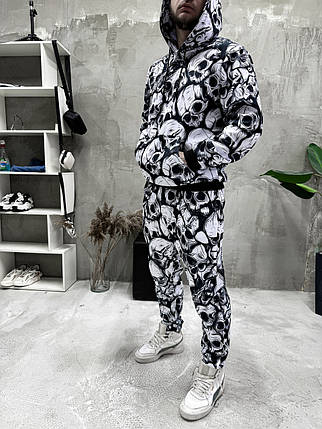 Спортивний костюм на флісі чоловічий худі штани зима весна осінь, фото 1