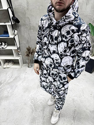 Спортивний костюм на флісі чоловічий худі штани зима весна осінь, фото 2