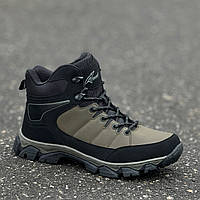 Черевики чоловічі зимові хакі на шнурках Ботинки мужские зимние хаки на шнурках (Код: 3507)