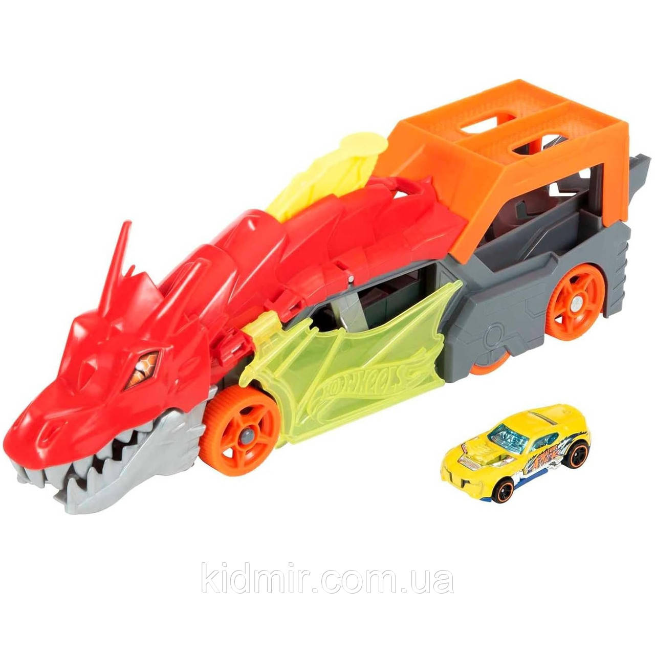 Транспортер Хот Вілс Паща Дракона Hot Wheels Dragon Launch Transporter GTK42, фото 1