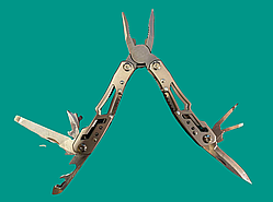 Мультитул 9 в 1 з чохлом Solve Сірий KT6001908 solve