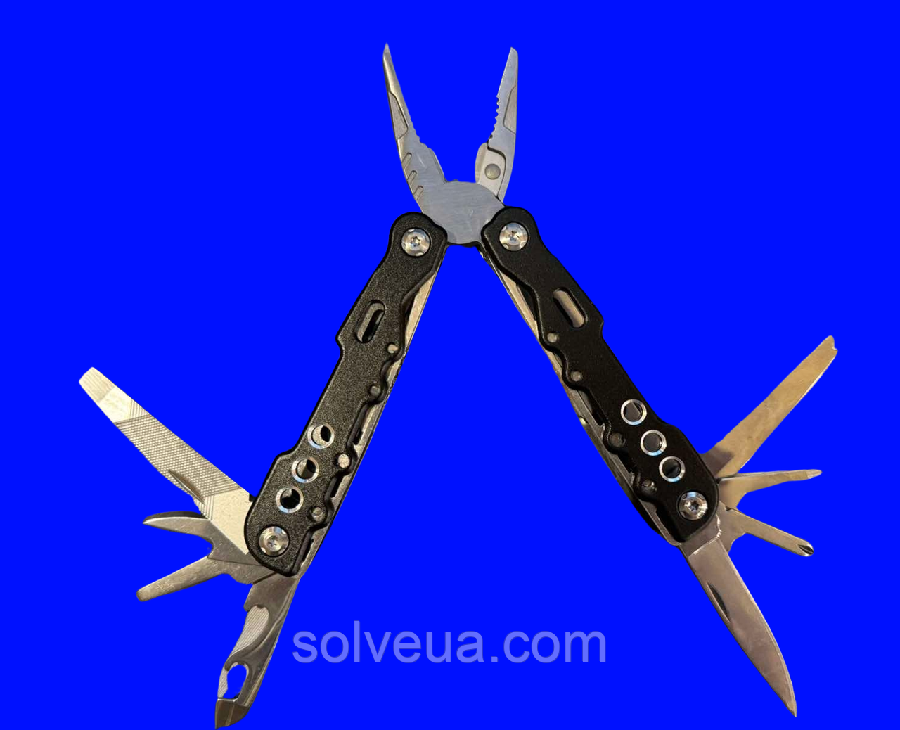 Мультитул 9 в 1 з чохлом Solve Сірий KT6002032 solve