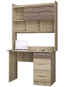 Стіл з Надбудовою Еверест Школяр-4 сонома + трюфель (DTM-2178)